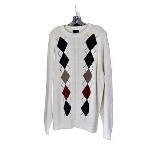 New With Tags  Men's Dockers Cotton Argyle Sweater XL